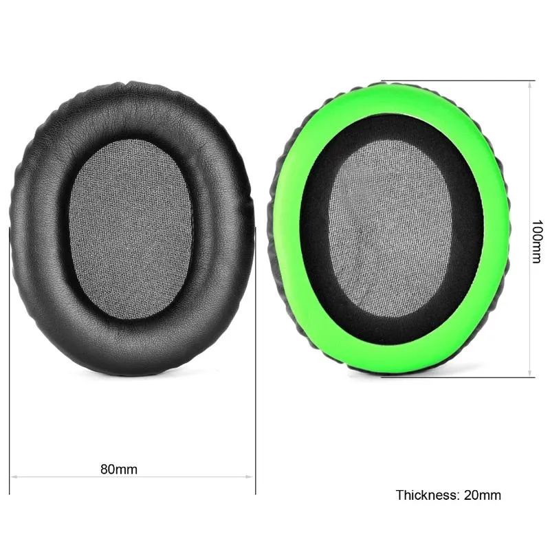 2-pack Headset Earmuffs for Kingston Hyperx Cloud Ii - Black Velvet