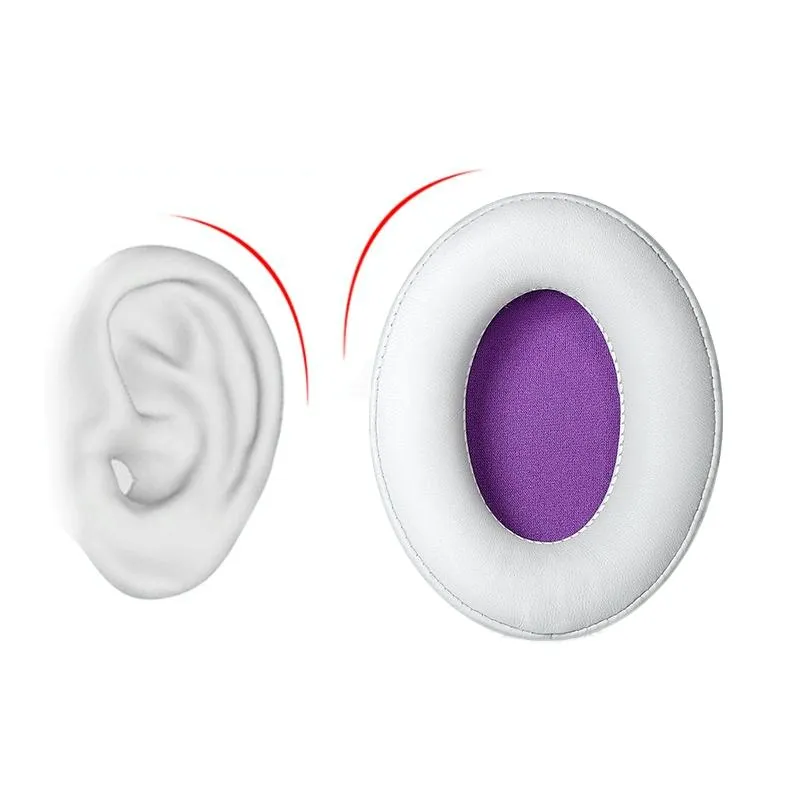 2-pack Headset Earmuffs for Kingston Hyperx Cloud Ii - White / Rose Red