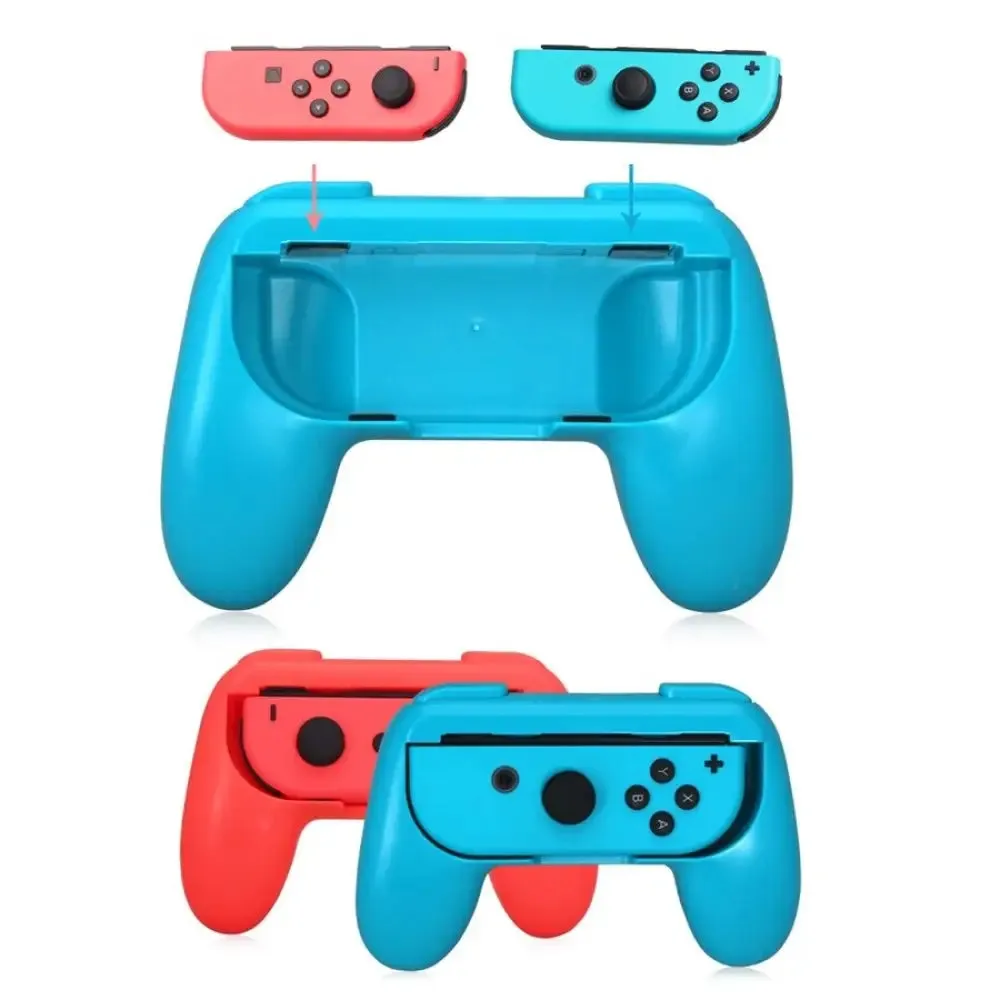 2 Pcs Wear-resistant Hand Holder Game Controller Handle Kit for Nintendo Switch