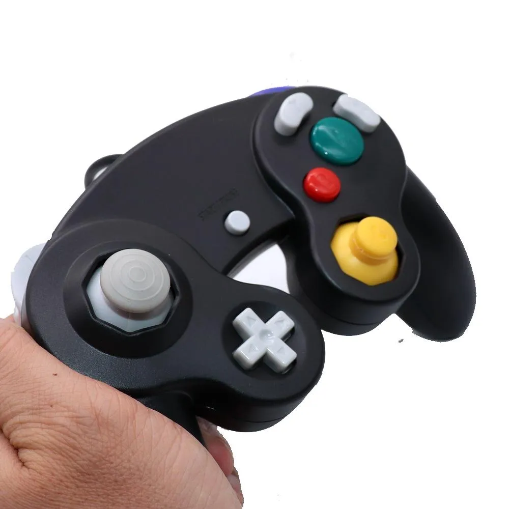 2 Pieces Wired Vibrating Game Controller for Nintendo Ngc / Wii - Available