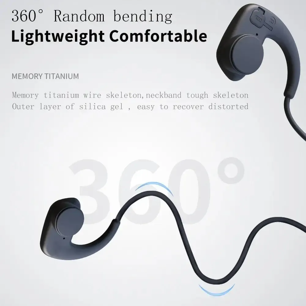 32gb Bone Conduction Wireless Waterproof Mp3 Music Player Swimming Bluetooth Headphone