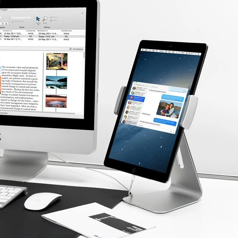 360 Degree Rotating Aluminum Tablet Stand | Universal 7-13 Inch