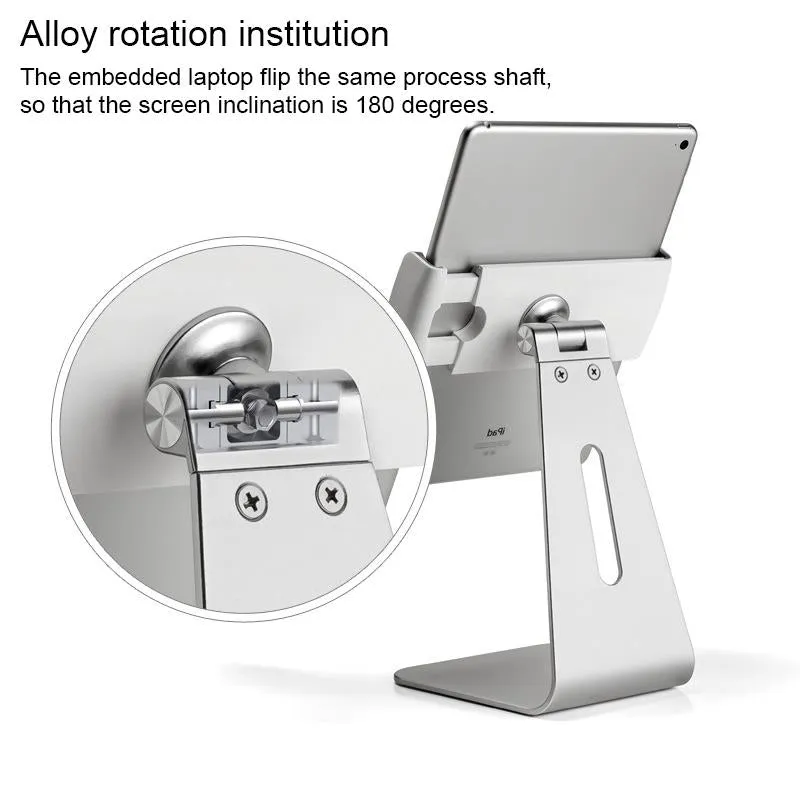 360 Degree Rotating Aluminum Tablet Stand | Universal 7-13 Inch