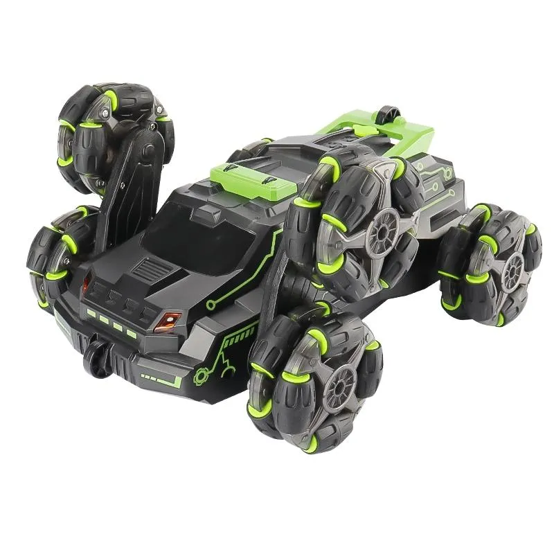 360-degree Swing Arm Stunt Car with 2.4g Six-wheel Drift Spray