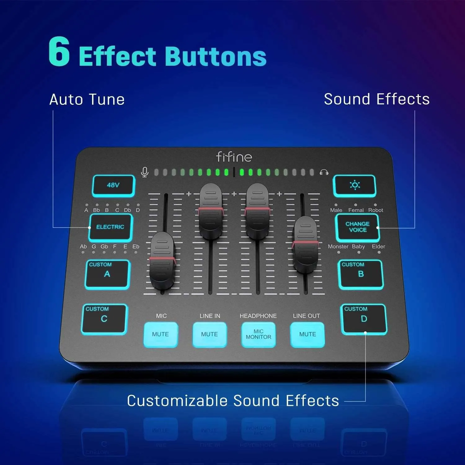 4-Channel RGB Mixer with XLR Microphone Interface