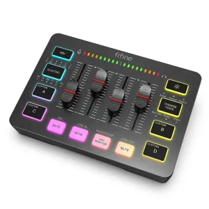 4-Channel RGB Mixer with XLR Microphone Interface