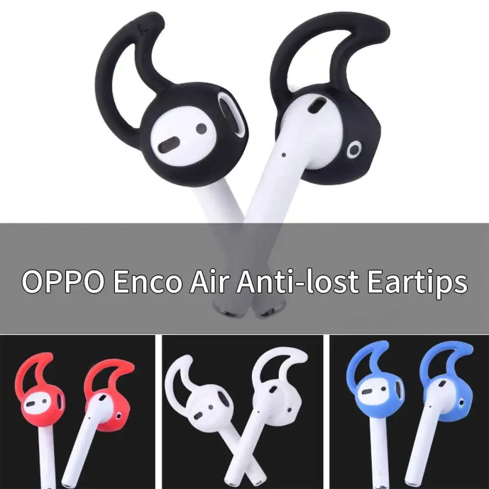 4pcs Anti-drop Silicone Ear Tips for Apple Airpods, Oppo Enco Air, Xiaomi Air2 Headphones