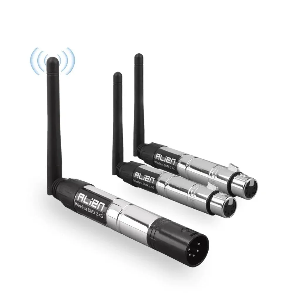 5 Pin Din Wireless 2.4g Ism Dmx 512 Transmitter Receiver Dfi Controller Xlr Dmx for Stage Dj Par Moving Head Laser Light
