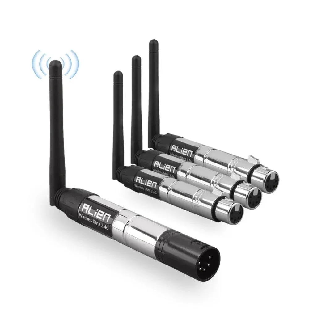 5 Pin Din Wireless 2.4g Ism Dmx 512 Transmitter Receiver Dfi Controller Xlr Dmx for Stage Dj Par Moving Head Laser Light