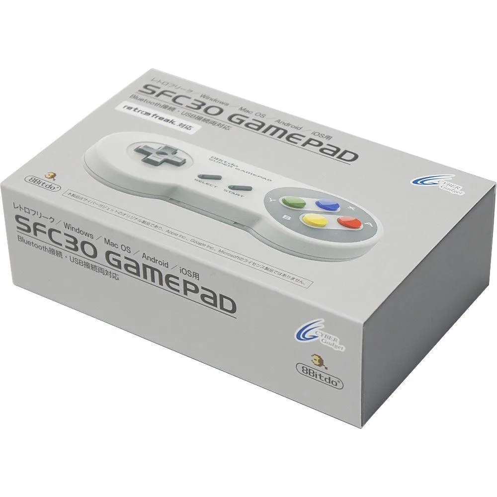 8BITDO SFC30 GAMEPAD (ANDROID/IOS/MACOS/WINDOWS)