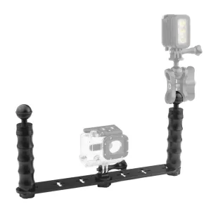 Aluminum Dual Handheld Selfie Monopod for Gopro Hero 12