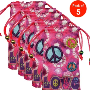 AMZER® Drawstring Pouch - 4.5 inch x 2.75 inch - pack of 5