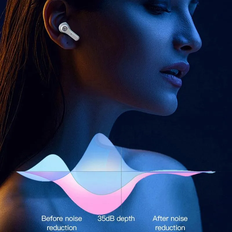 Anc Business Sports Tws Bluetooth Earphones with Charging Box - White
