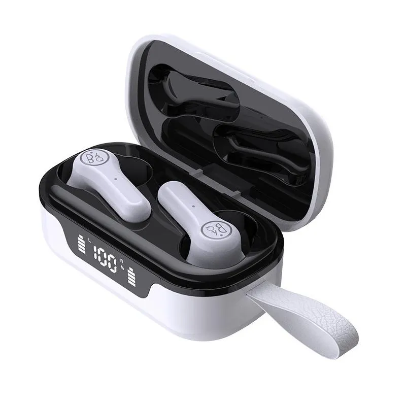 Anc Business Sports Tws Bluetooth Earphones with Charging Box - White