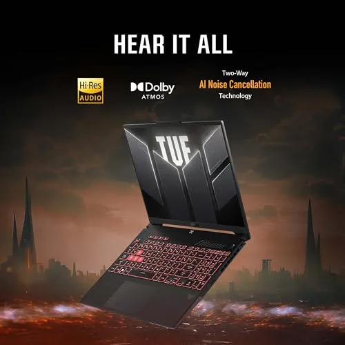 ASUS TUF Gaming A16 (2024) Gaming Laptop, 16 QHD  165Hz 16:10 Display, AMD Ryzen 9 7940HX, NVIDIA GeForce RTX 4070, 16GB DDR5, 1TB PCIe Gen4 SSD, Wi-Fi 6, Windows 11, FA607PI-AS94