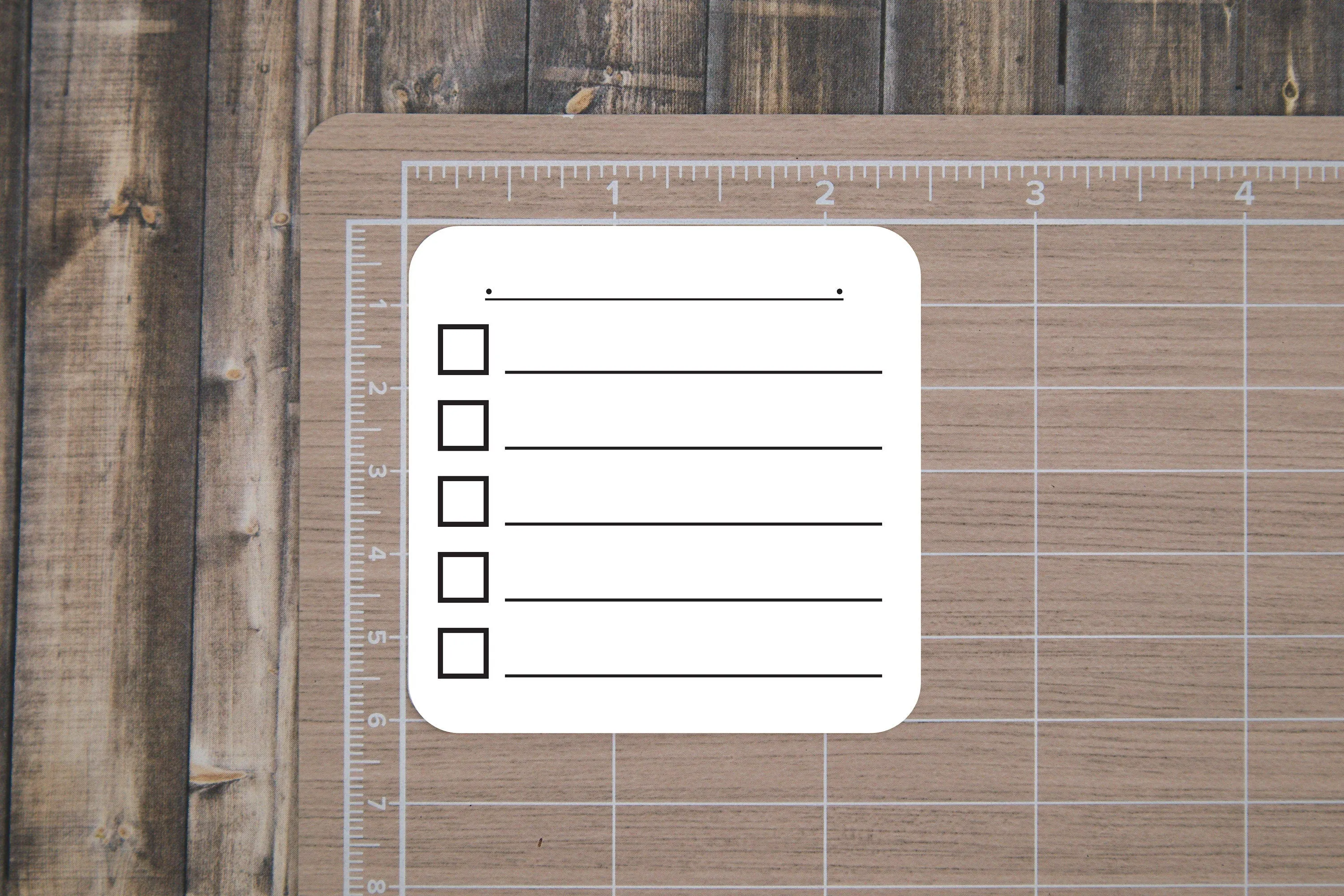 Blank Checkbox List Stickers for Planners, Journals, and Notebooks | To Do Remember To | Die Cut, Matte Finish