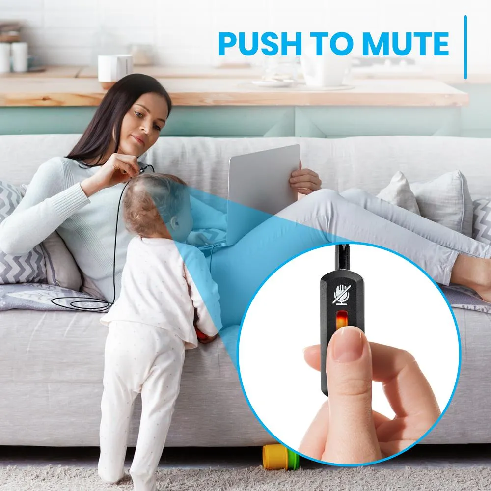 Compact Usb Lapel Microphone - Pure Copper Mic Shield With Smart Mute Switch