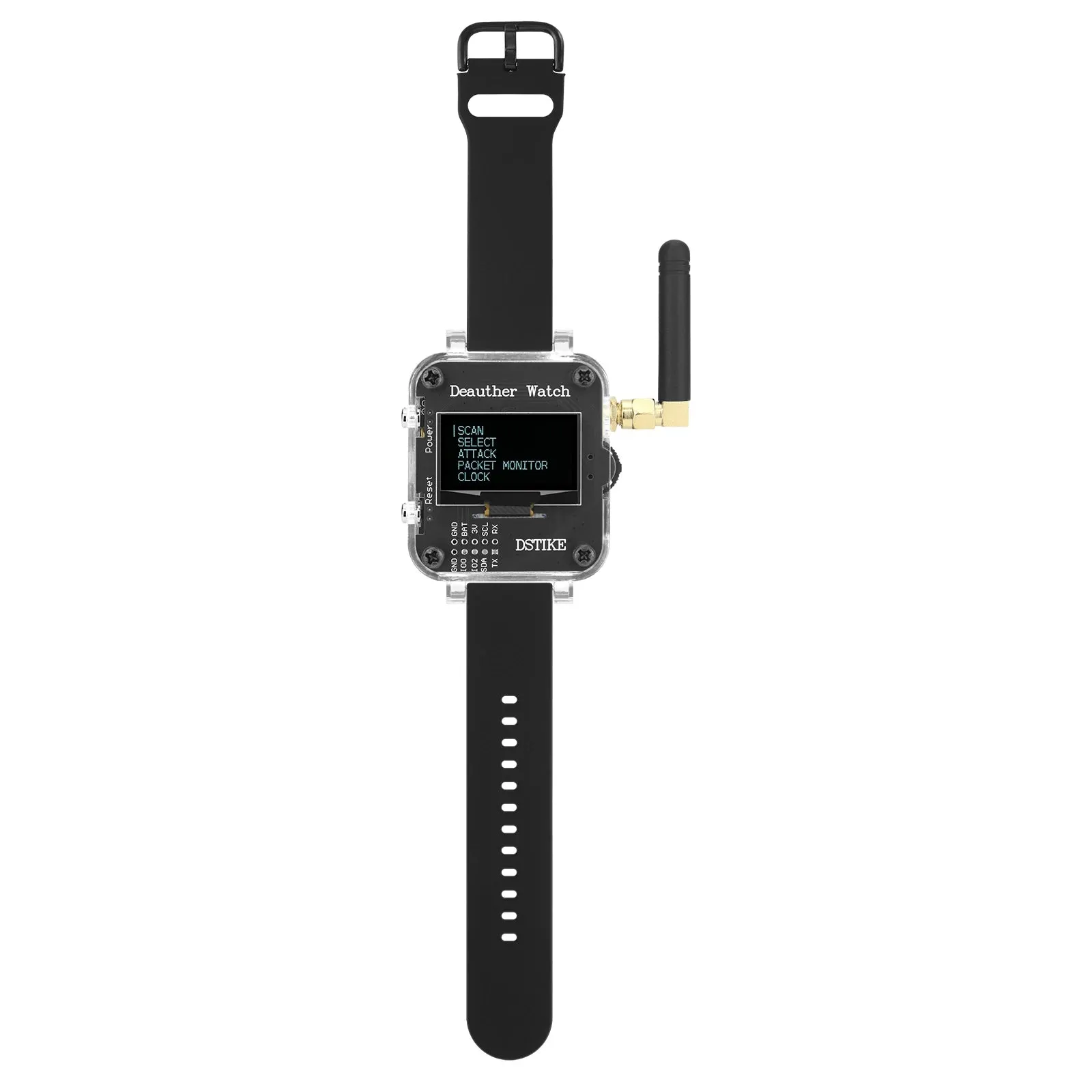 DSTIKE V3S Watch Deauther Rechargeable IoT Security Tester to Test WiFi Networks Deauther ESP8266