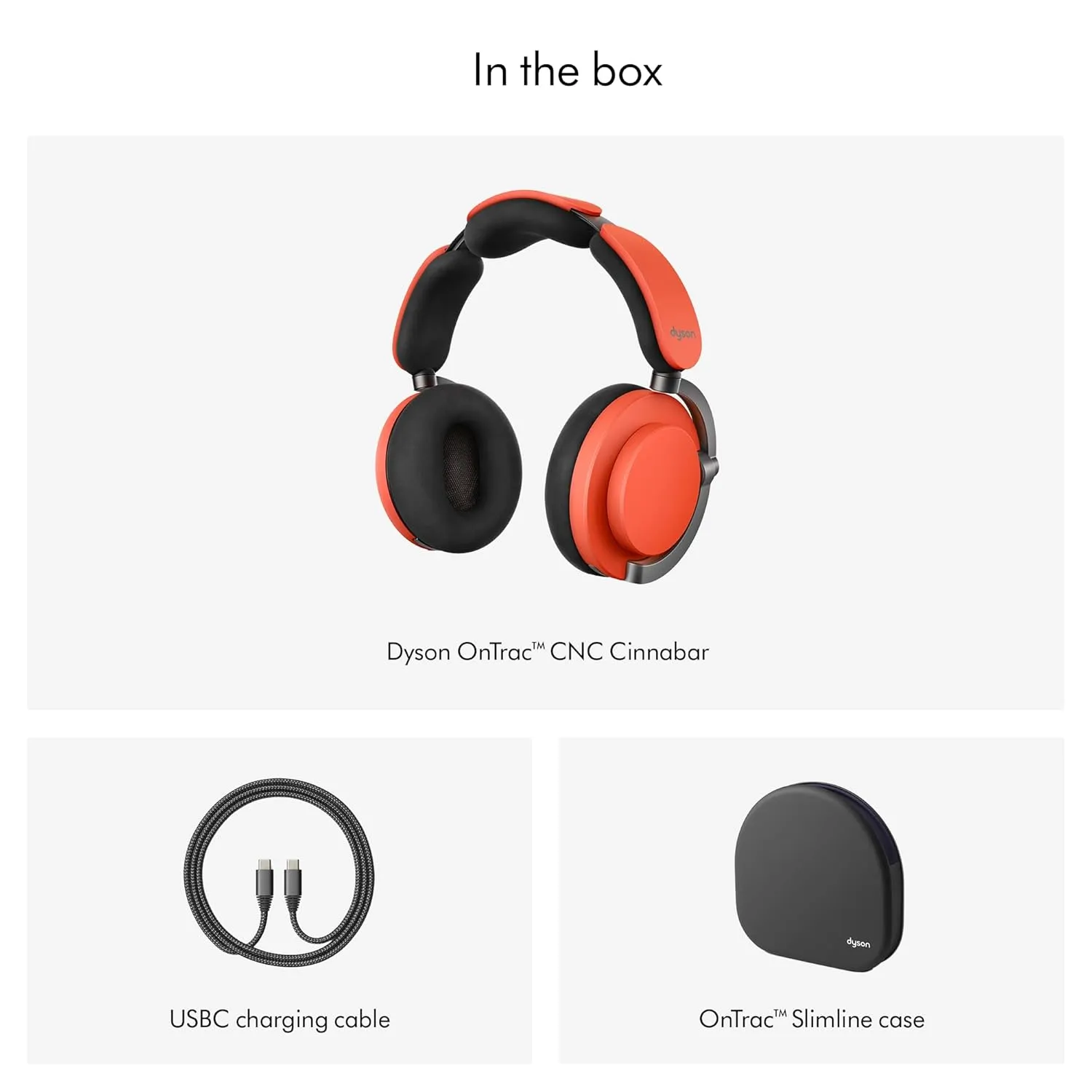 Dyson OnTrac Headphones Ceramic Cinnabar WP02 CER
