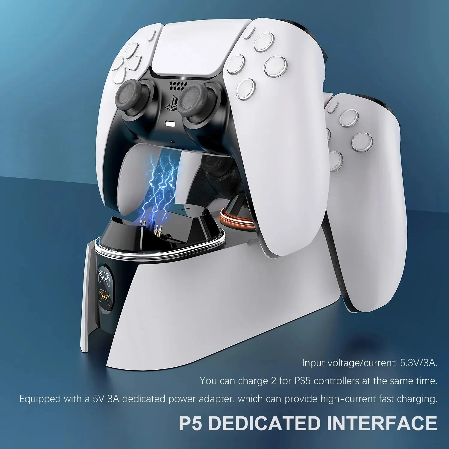 Fast Dual Charging Dock for Ps5 Controller