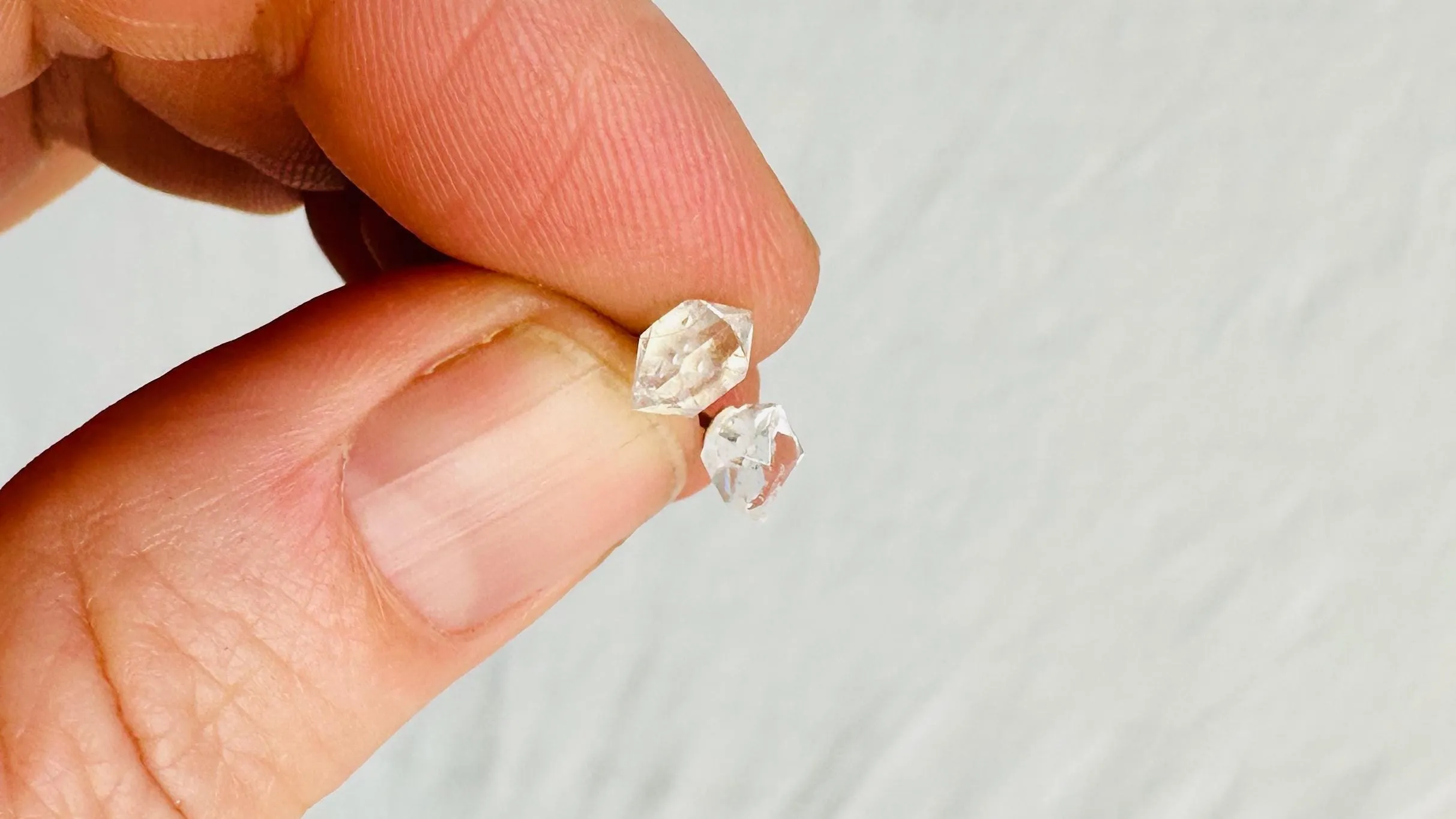 Herkimer Diamond Earrings. Handcrafted Sterling Silver Jewelry. Designer Post Earrings. 0948