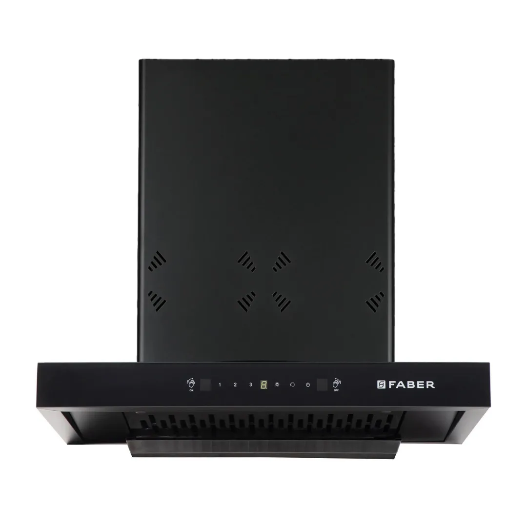 HOOD CYGNUS IN 3D HC SC FL BK 60 Wall Mounted Black Chimney