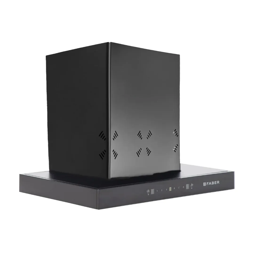 HOOD CYGNUS IN 3D HC SC FL BK 60 Wall Mounted Black Chimney