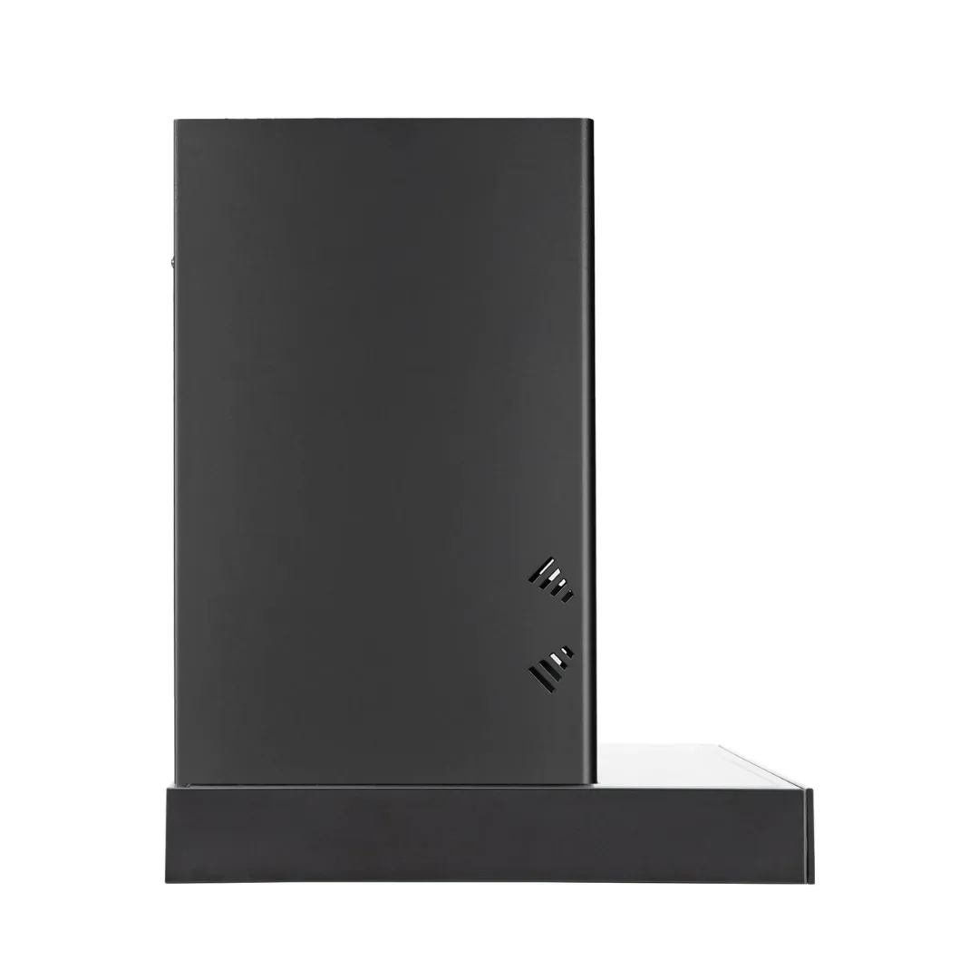 HOOD CYGNUS IN 3D HC SC FL BK 60 Wall Mounted Black Chimney