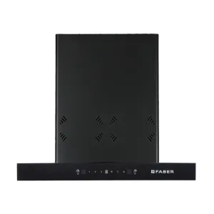 HOOD CYGNUS IN 3D HC SC FL BK 60 Wall Mounted Black Chimney