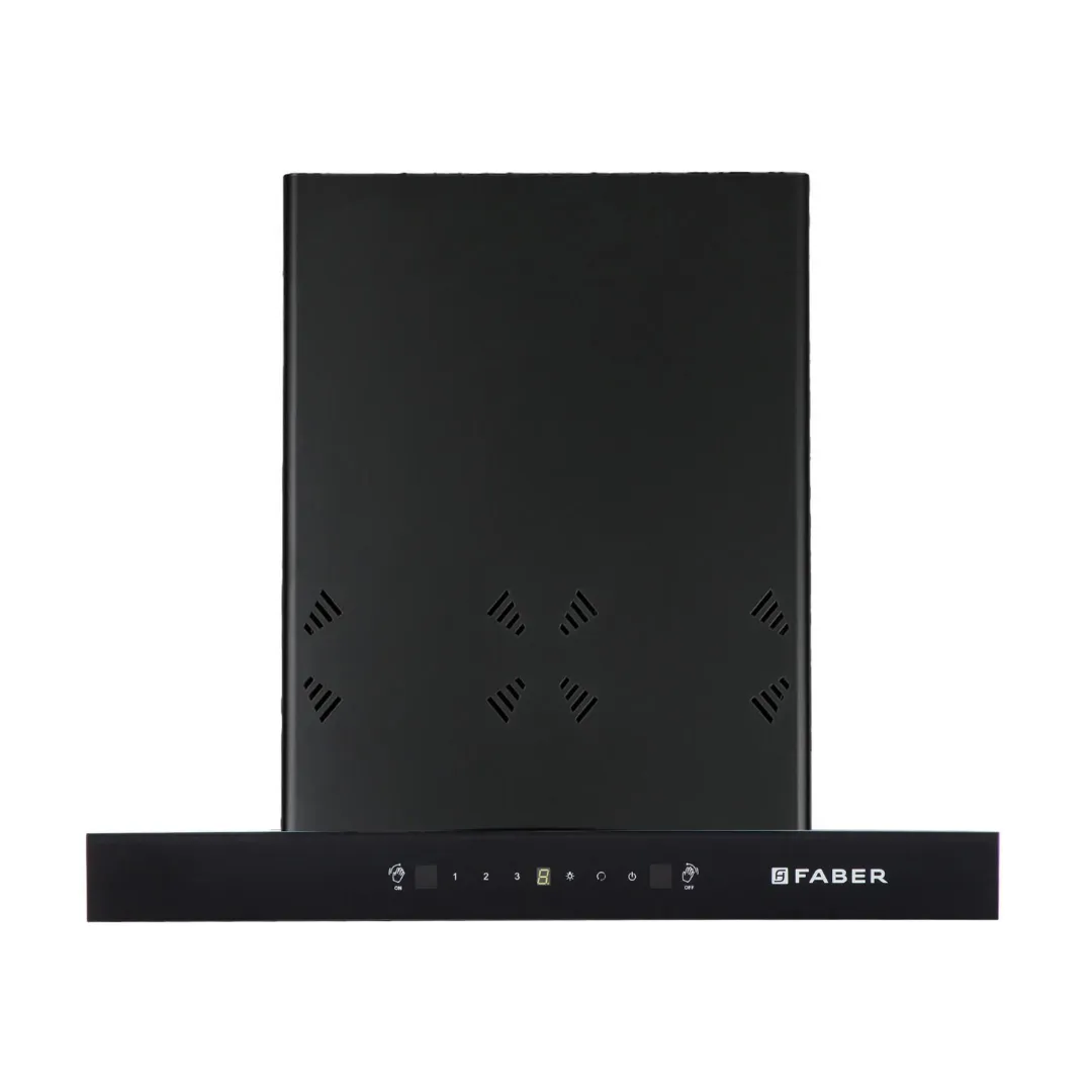 HOOD CYGNUS IN 3D HC SC FL BK 60 Wall Mounted Black Chimney