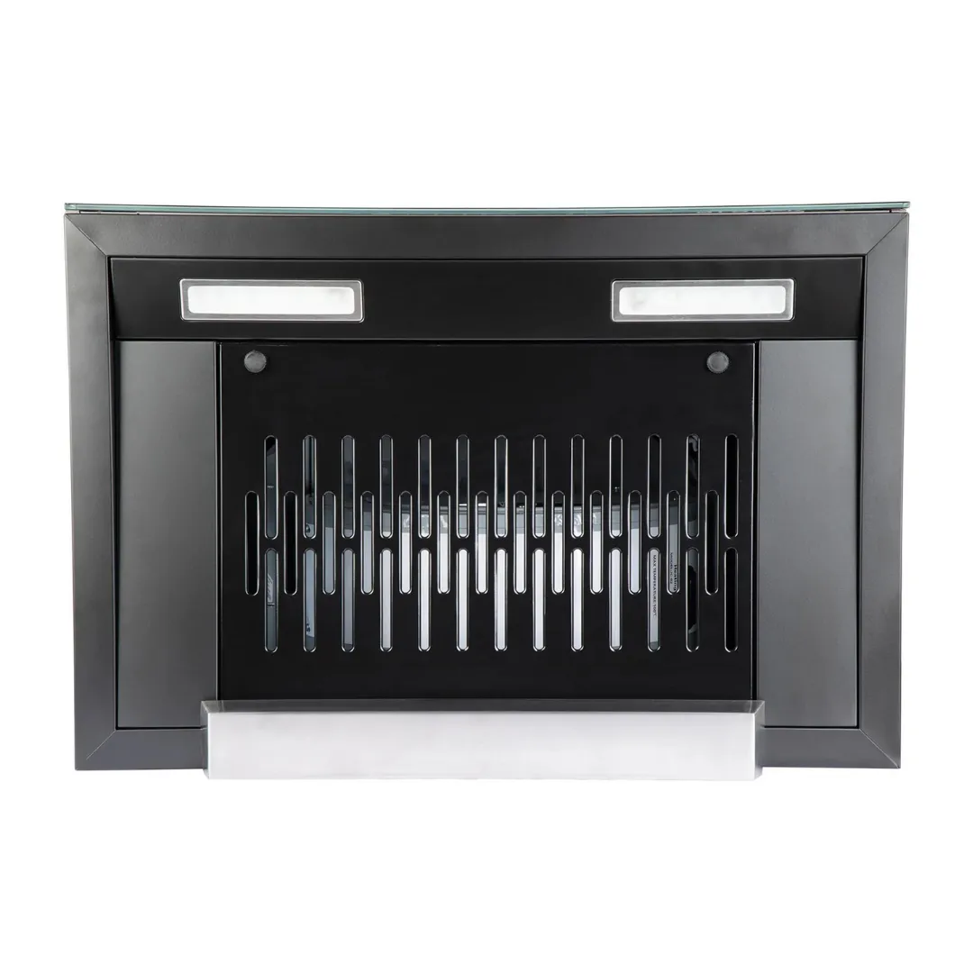 HOOD CYGNUS IN 3D HC SC FL BK 60 Wall Mounted Black Chimney
