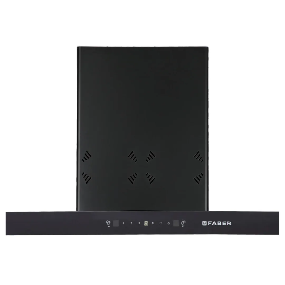 HOOD CYGNUS IN 3D HC SC FL BK 75 Wall Mounted Black Chimney