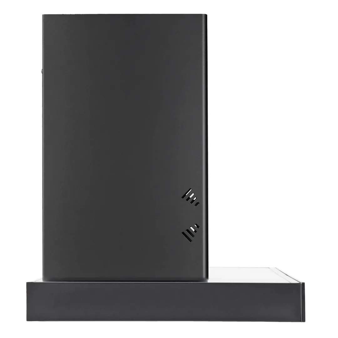 HOOD CYGNUS IN 3D HC SC FL BK 75 Wall Mounted Black Chimney