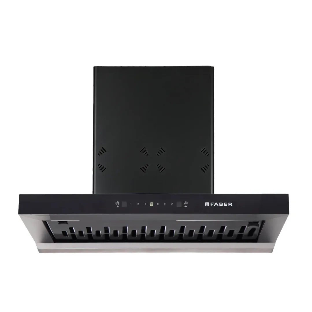 HOOD CYGNUS IN 3D HC SC FL BK 75 Wall Mounted Black Chimney