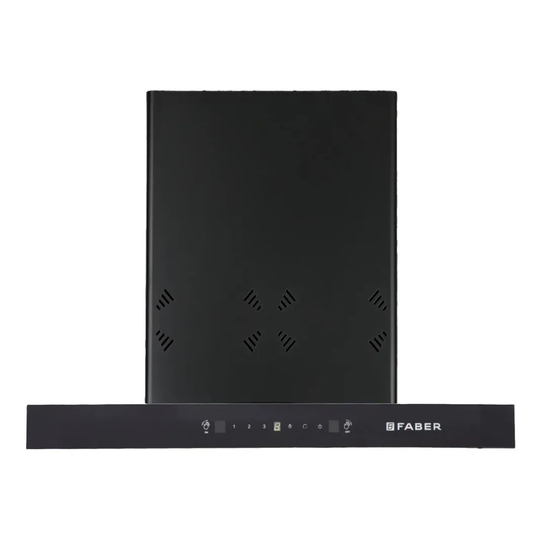 HOOD CYGNUS IN 3D HC SC FL BK 75 Wall Mounted Black Chimney