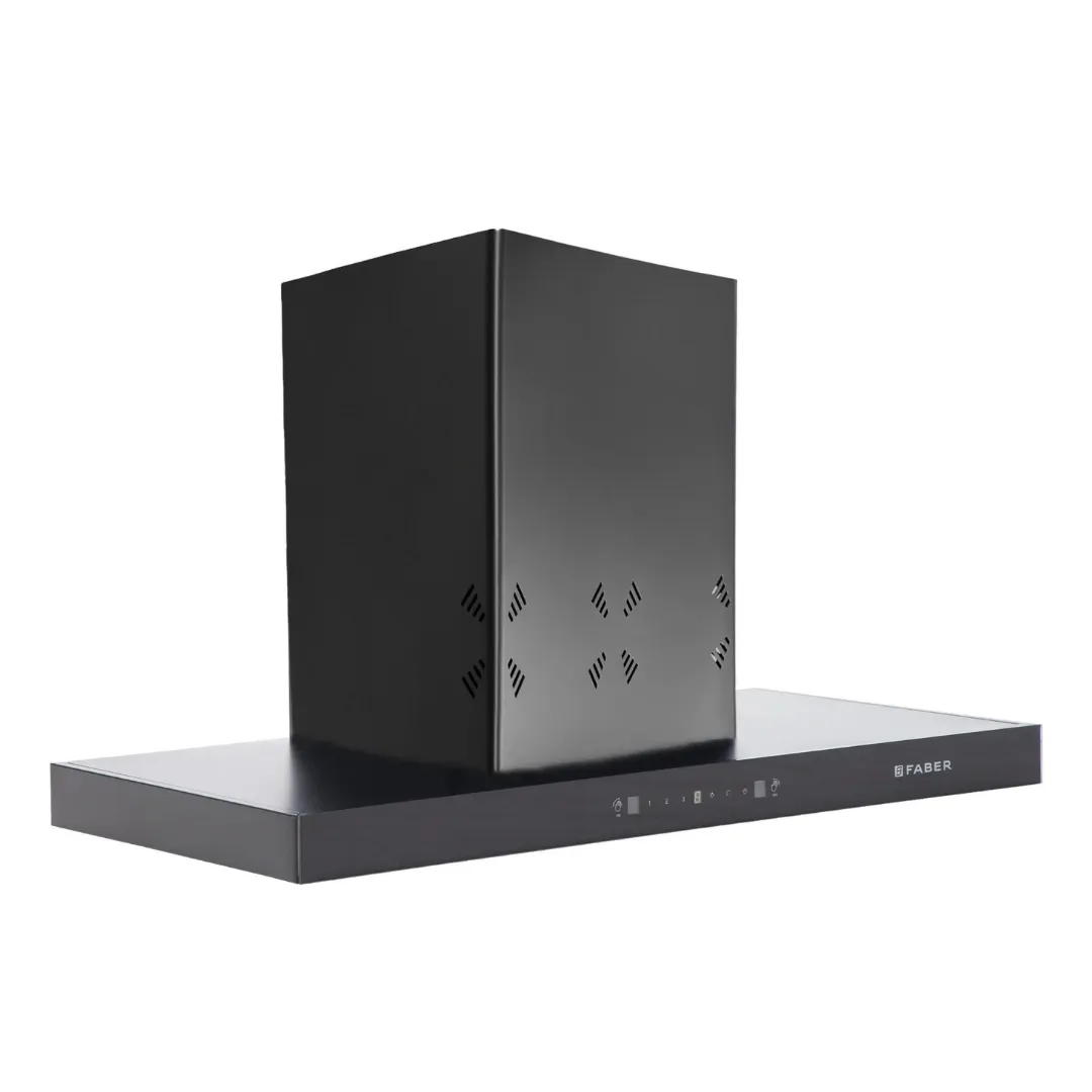 HOOD CYGNUS IN 3D HC SC FL BK 75 Wall Mounted Black Chimney