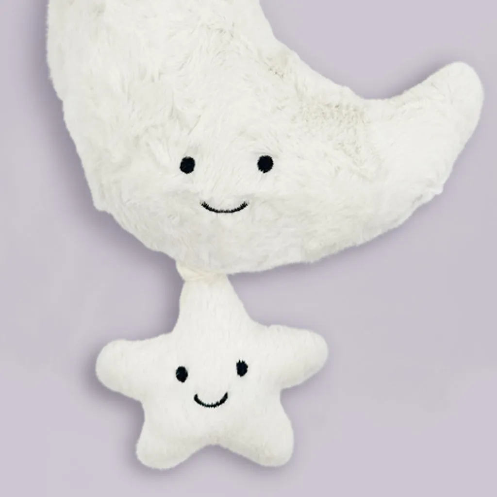 Jellycat Amuseable Moon Musical Pull with Hello Moon Fabric Book