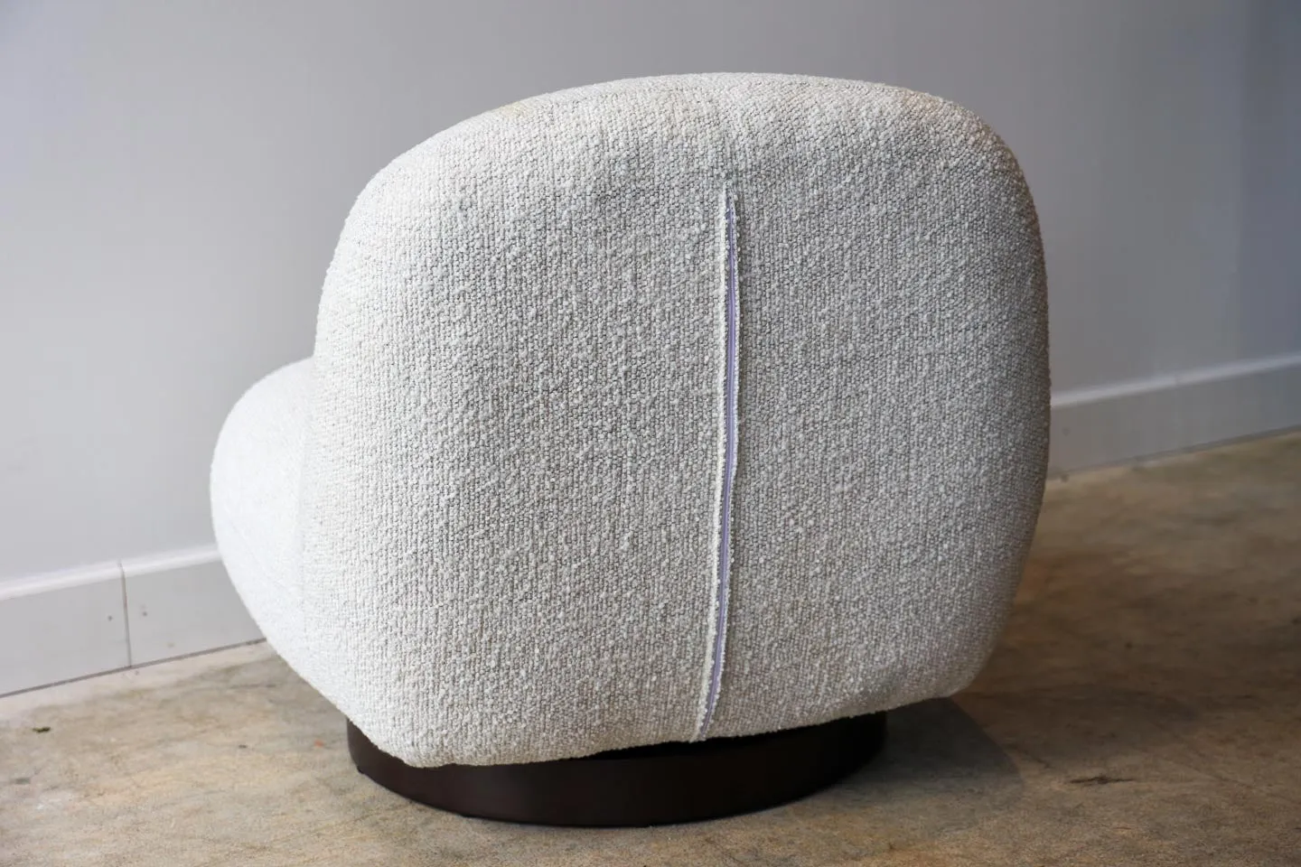 Kelsy Boucle Performance Fabric Swivel Chair