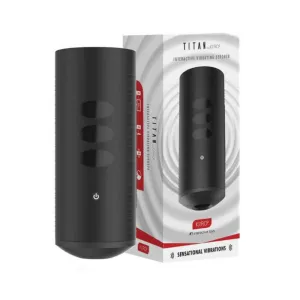 Kiiroo Titan Interactive Vibrating Stroker - Black