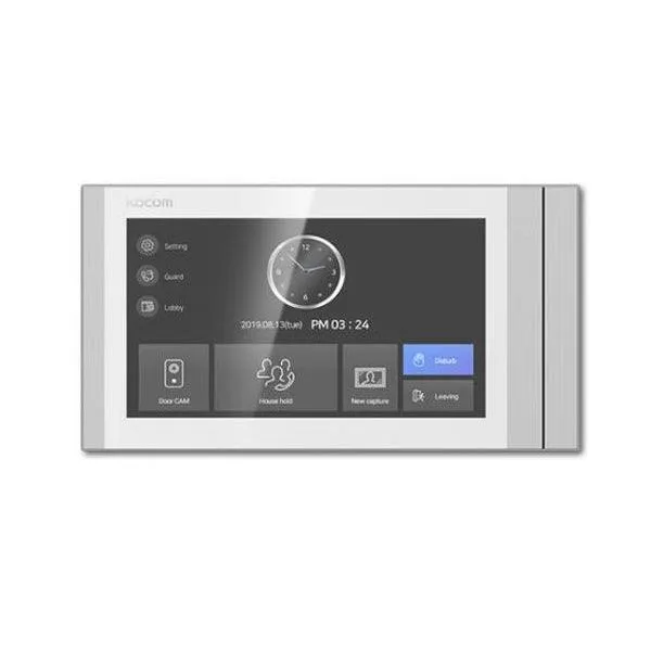 Kocom 4 wire Video Intercom with 7" Wide Screen   Large Door Station,KOCKCVT701SM(B)(W) MC30M