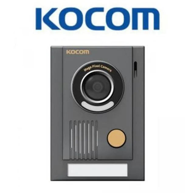 Kocom 4 wire Video Intercom with 7" Wide Screen   Large Door Station,KOCKCVT701SM(B)(W) MC30M