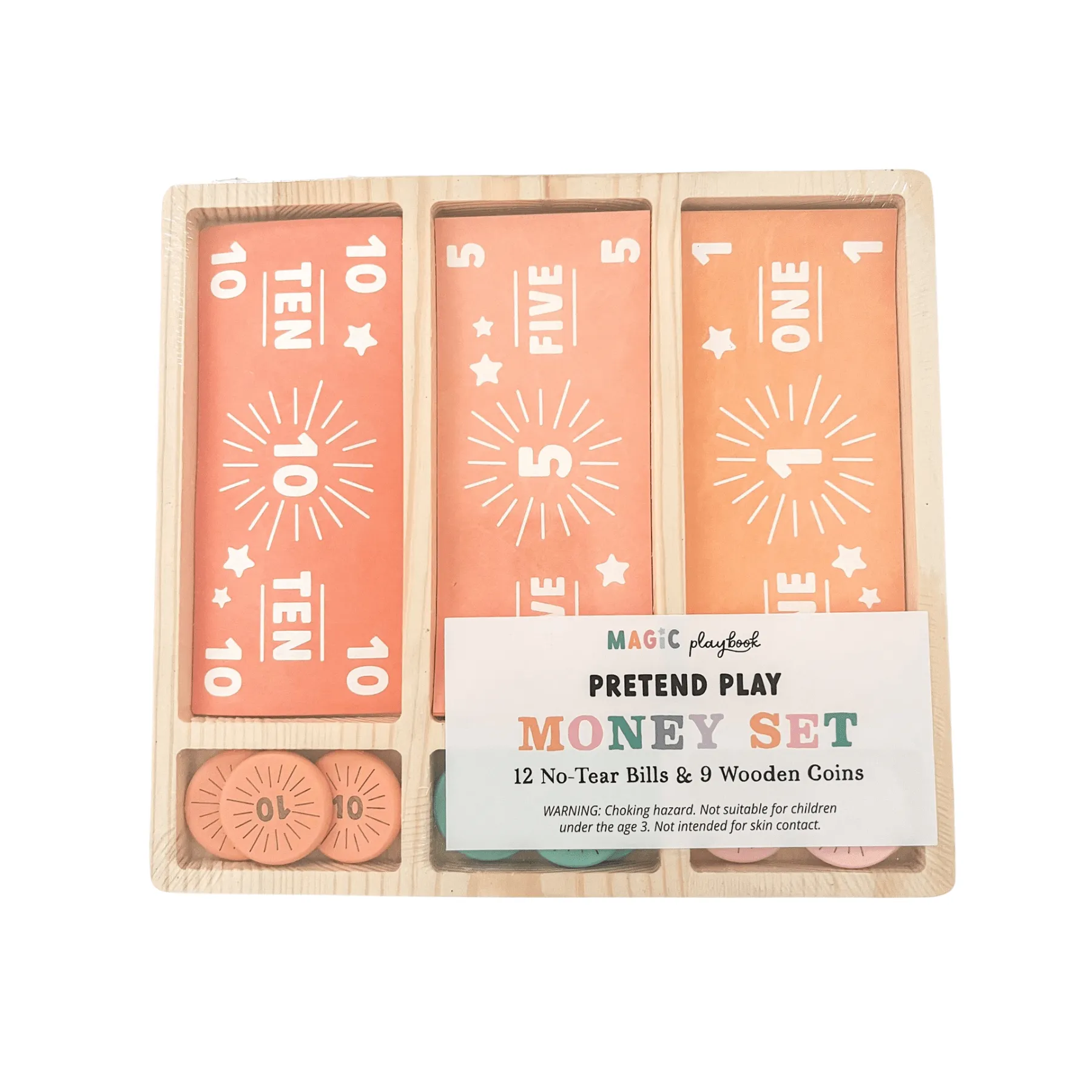 MagicPlaybook - Pretend Play Money Set