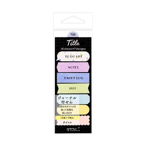Midori Journal Sticky Notes - Title - Colourful