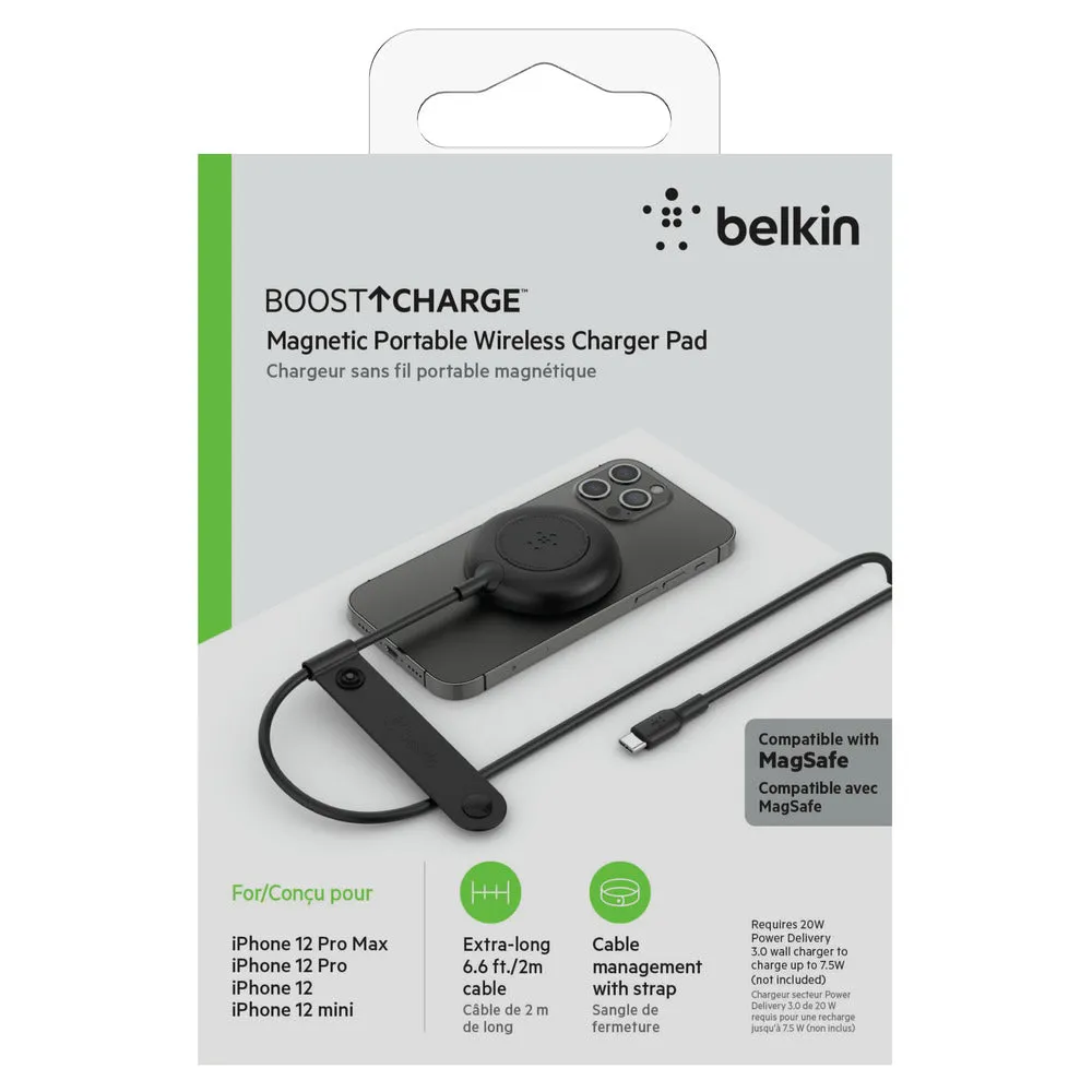 [OPEN BOX] BELKIN Magnetic Portable Wireless Charger Pad 7.5W No PSU - Black