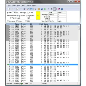 PCAN Trace and Data Logger Software