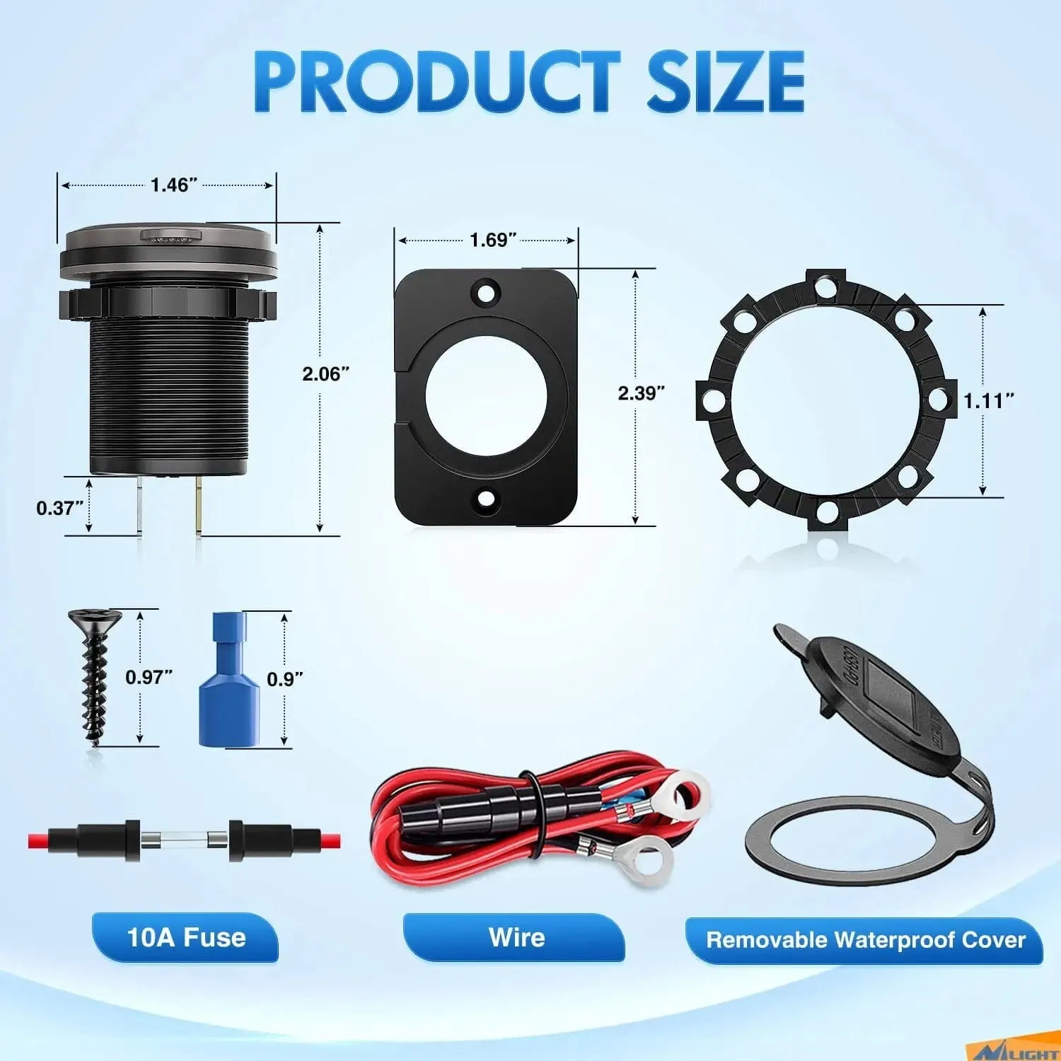 PD Type C | QC 3.0 USB Charger Voltmeter