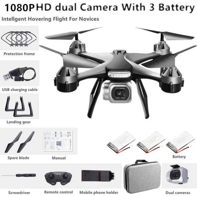 Remote Control Drone Helicopter With 4K HD Professional Dual Camera