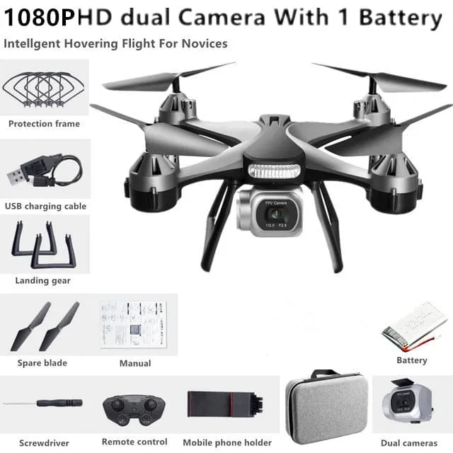 Remote Control Drone Helicopter With 4K HD Professional Dual Camera