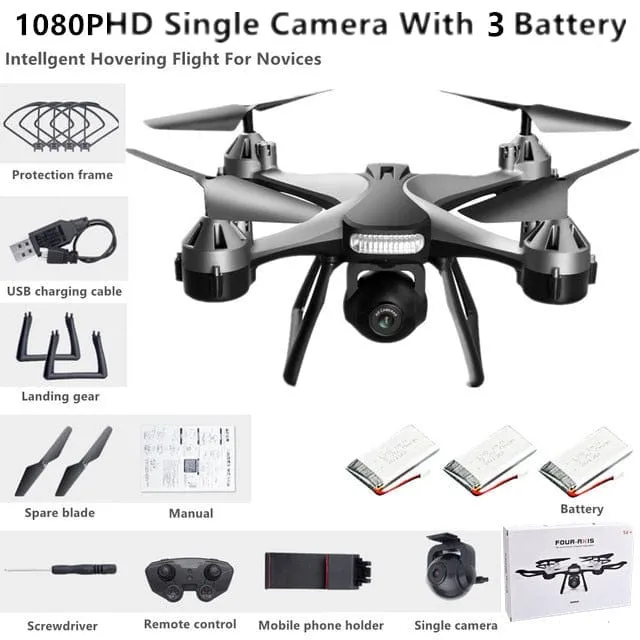 Remote Control Drone Helicopter With 4K HD Professional Dual Camera