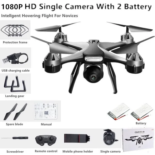 Remote Control Drone Helicopter With 4K HD Professional Dual Camera
